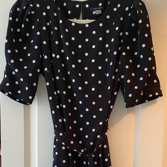 Tommy Hilfiger Belted Polka Dot Dress - Picture 1 of 3